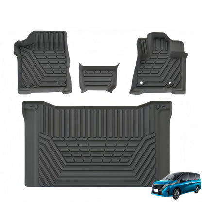 For 2023-2024 Nissan SERENA e-POWER C28 RHD TPE Car Floor Mat/Trunk Mat