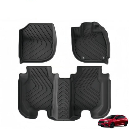 For 2021- 2024 Honda City RHD 3D TPE car floor mats Waterproof Carpet