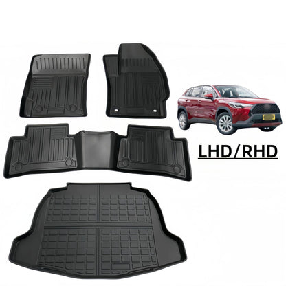 For 2022 Toyota Corolla Cross LHD RHD TPE Car Floor Mat/Trunk Mat