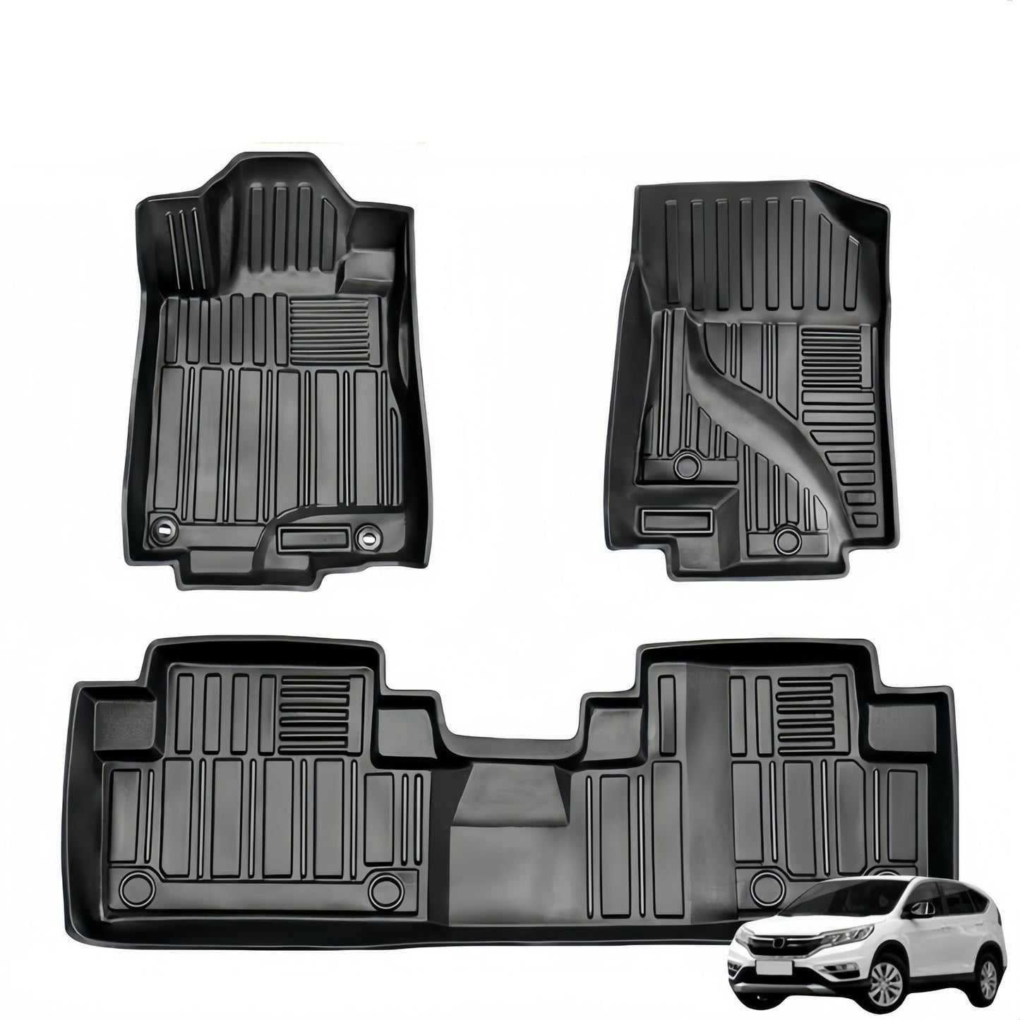 For 2012-2016 Hond CR-V LHD Car 3D Carpet CRV TPE Car Floor Mat