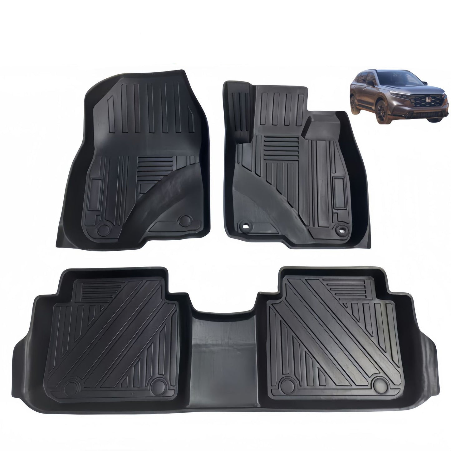 For 2023 Honda CRV RHD/LHD TPE Car Floor Mat CR-V Rear Trunk Mat