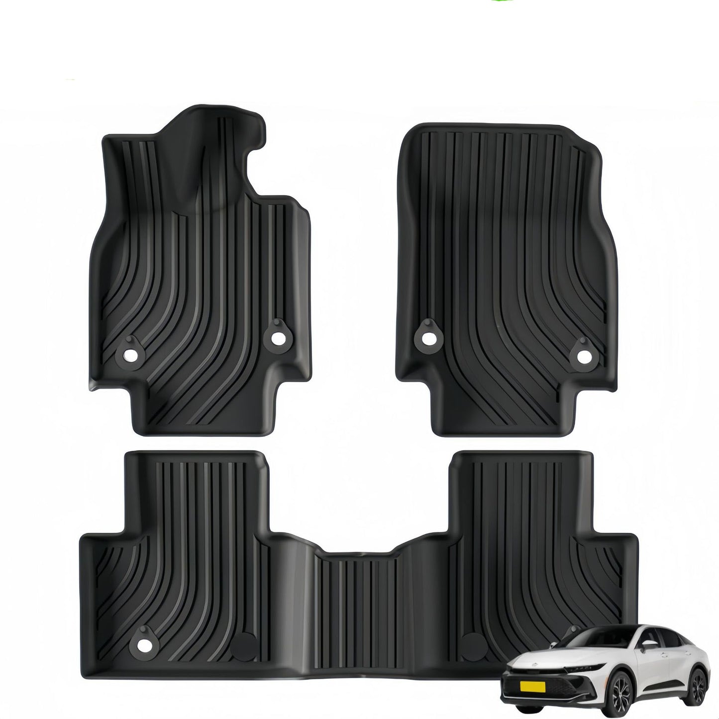 For 2023 Toyota Crown LHD TPE Car Floor Mat/Rear Trunk Mat