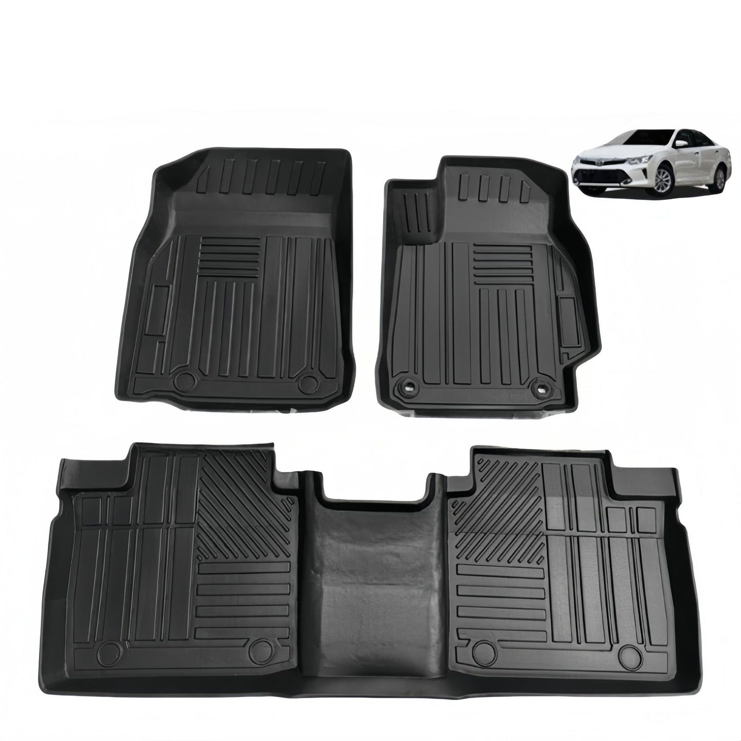 For 2012-2017 Toyota Camry RHD TPE Car Floor Mats Anti-sli Carpets