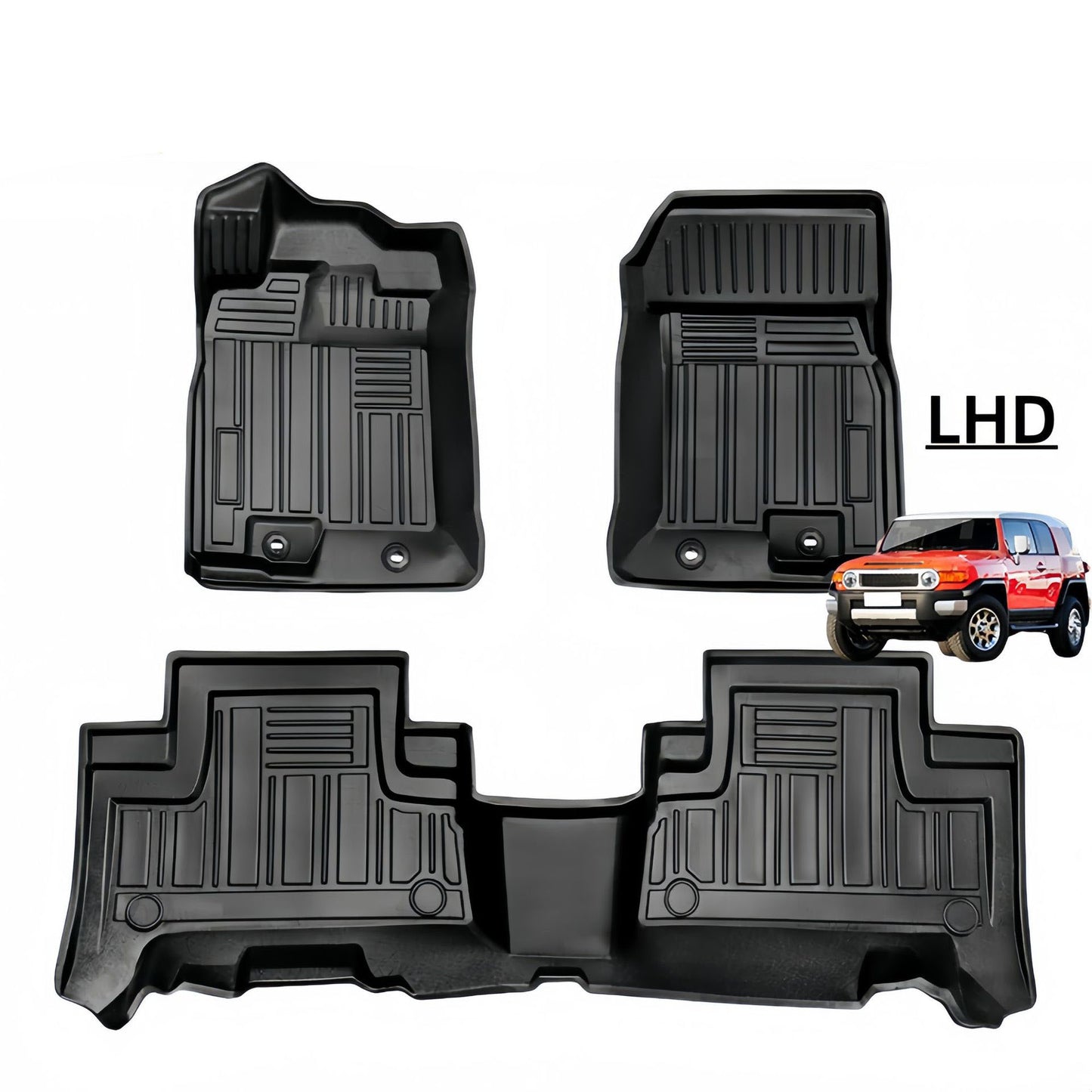For 2010-2020 Toyota FJ Cruiser LHD 3D Carpet TPE Car Floor Mat