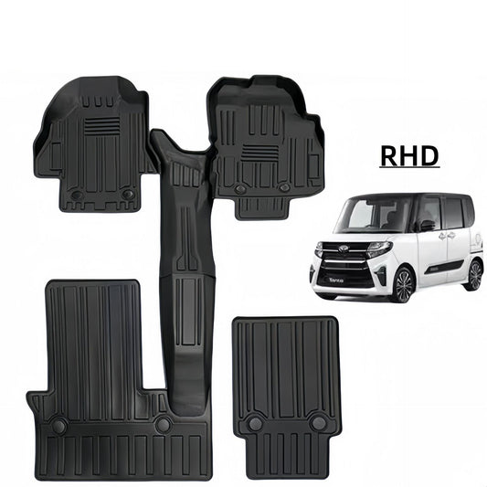 For 2022 Toyota  Daihatsu Tanto RHD Car 3D Carpet TPE Car Floor Mat