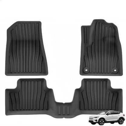For 2024- 2025 Vlovo EC40 RHD EV Carpet TPE Car Floor Mat/Rear Trunk Mat