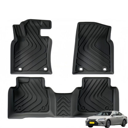 For 2018-2025 Lexus ES300H HEV TPE Car Floor Mat/Rear Trunk Mat