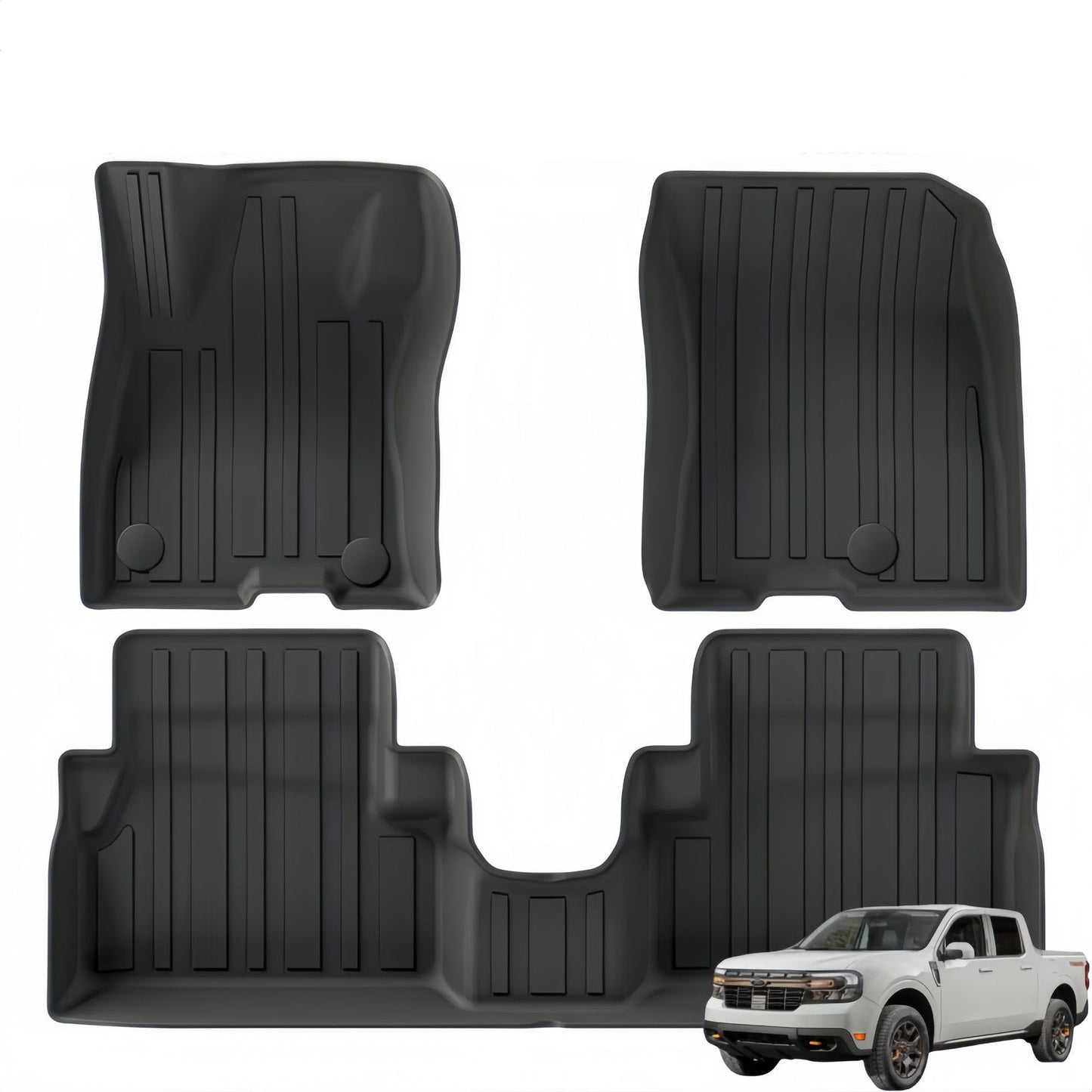 For 2022-2024 Ford Maverick Fuel/ Hybrid Version TPE Car Floor Mat