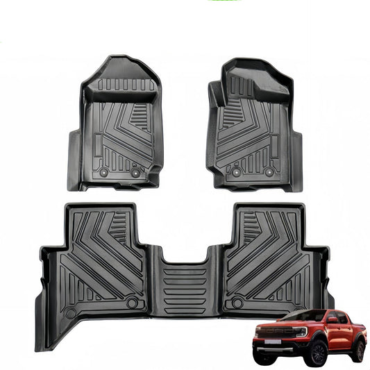 For 2015  Ford RANGER Car Waterproof Carpet TPE Car Floor Mat