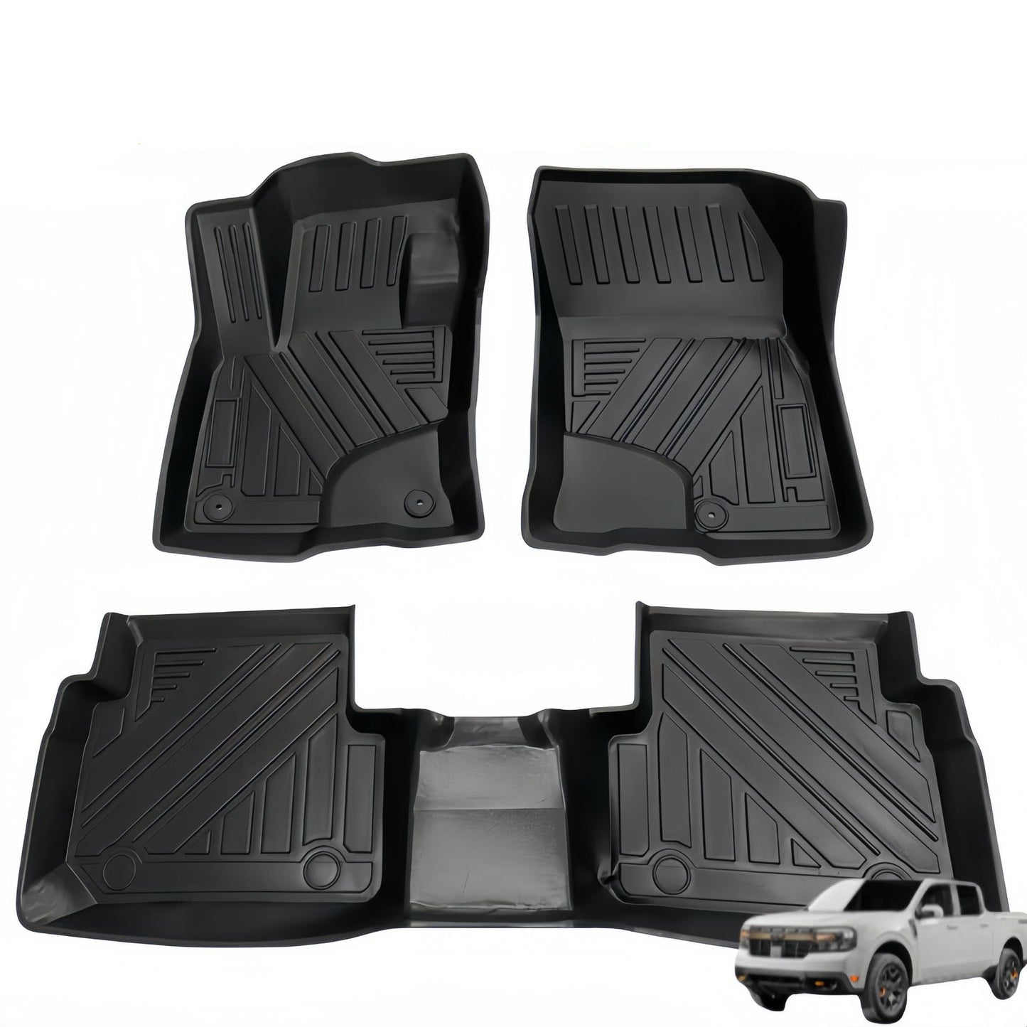 For 2021  Ford Maverick Waterproof Carpet TPE Car Floor Mat