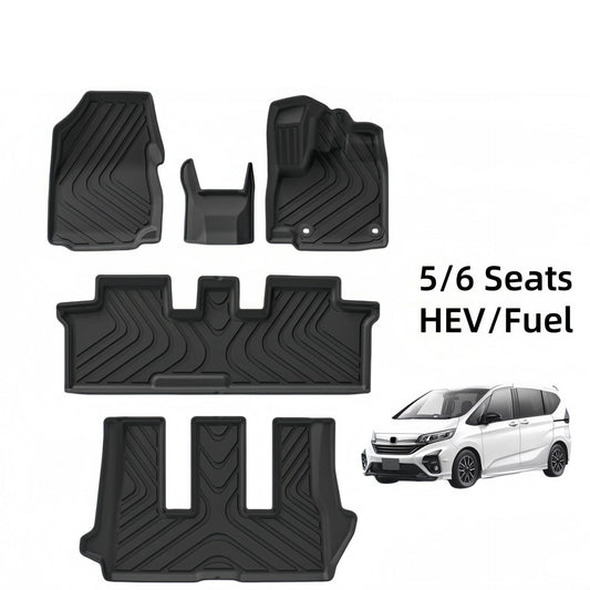 For 2016- 2024 Honda FREED RHD HEV/Fuel TPE Car Floor Mat/Rear Trunk Mat