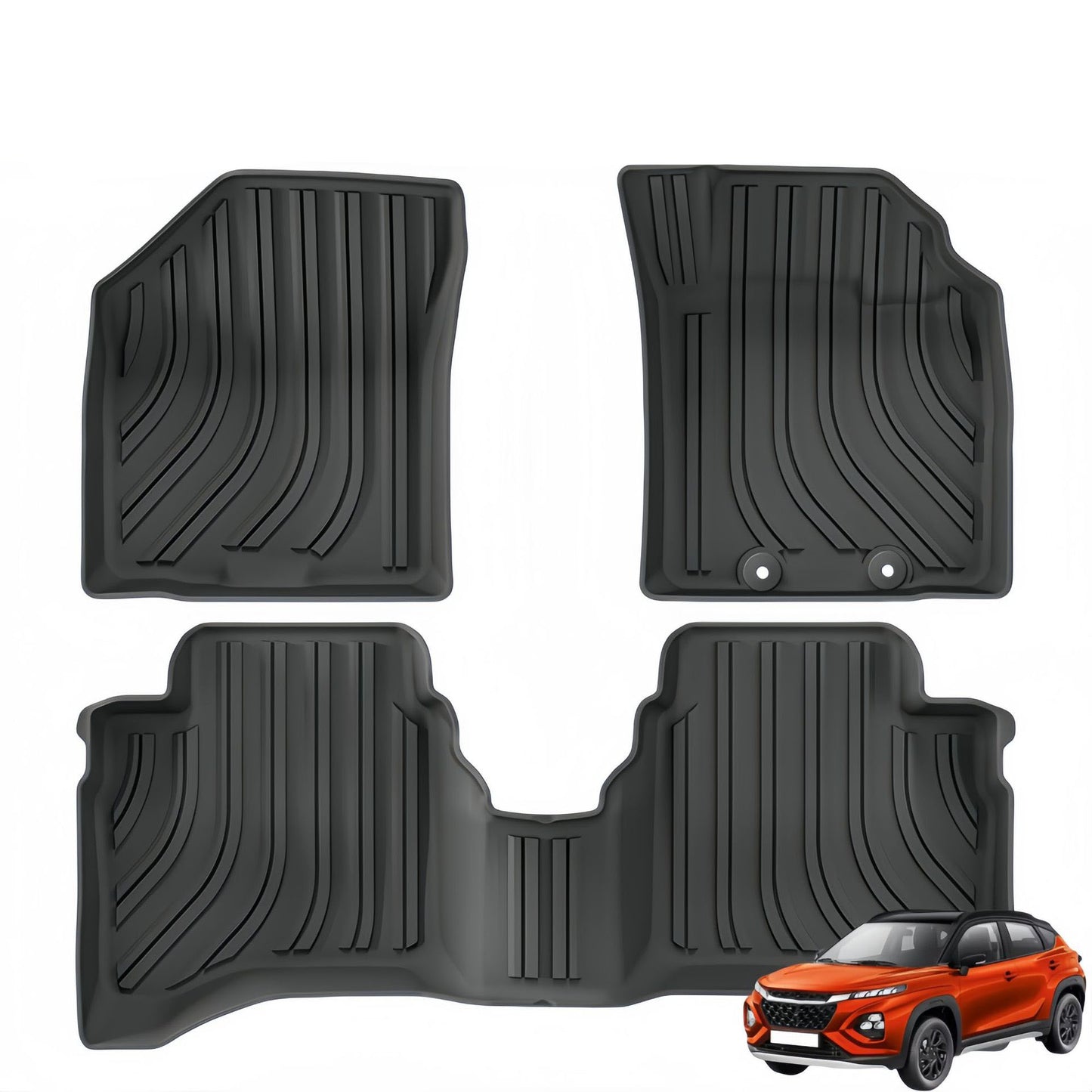 For 2024 Suzuki Fronx RHD TPE Car Floor Mat/Rear Trunk Mat