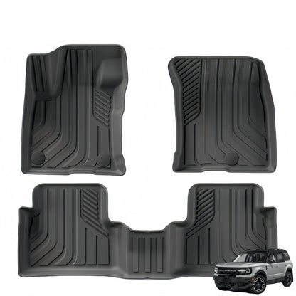 For 2021-2024 FORD Bronco Sport TPE Car Floor Mat/Rear Trunk Mat