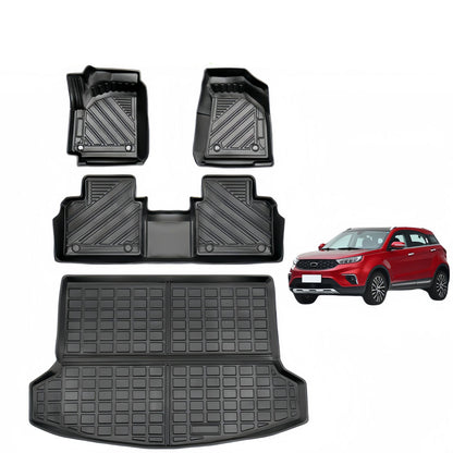 For 2020 Ford Territory LHD TPE Car Floor Mat/Rear Trunk Mat