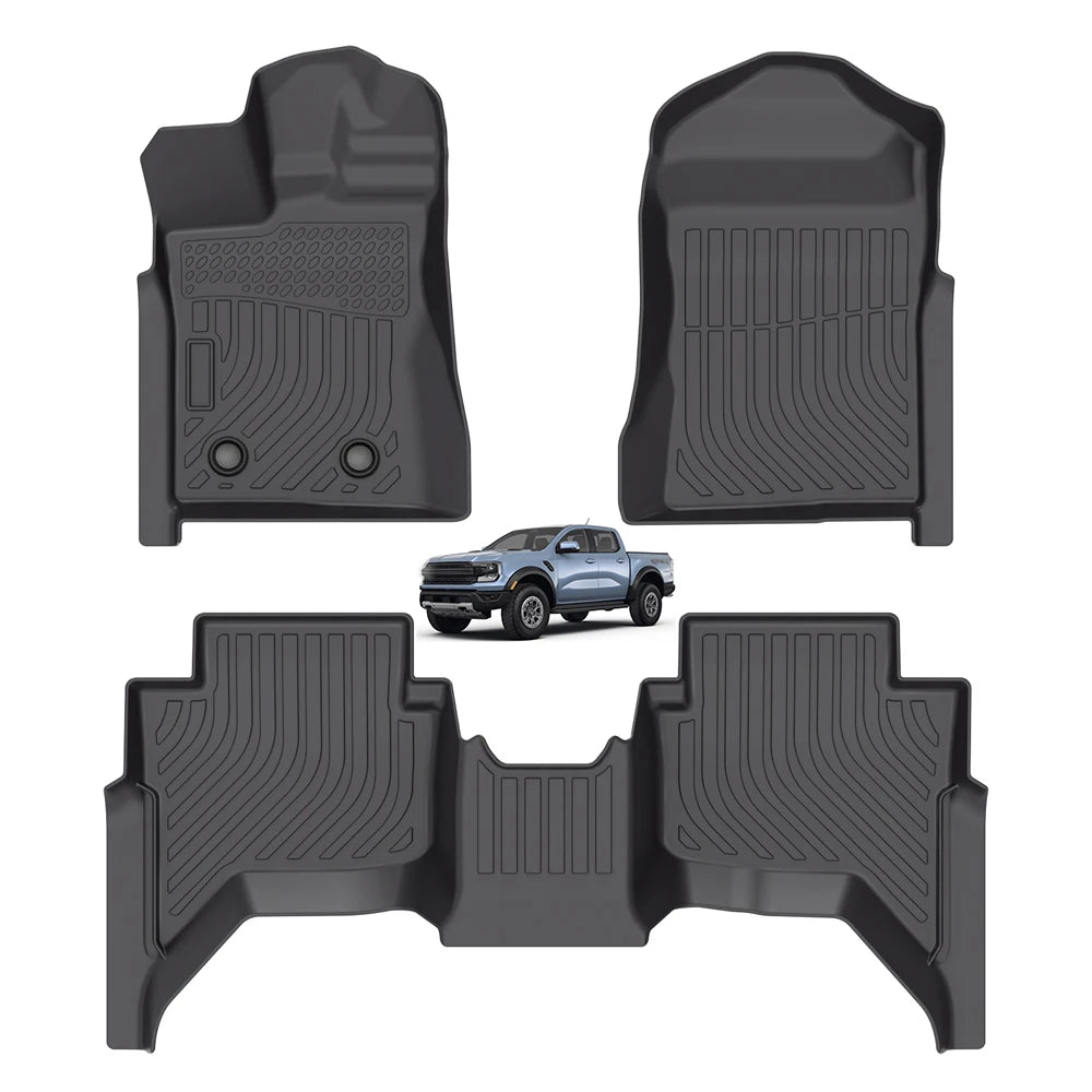 Ford Ranger Supercrew 2024-2025 T7 Car Floor Mats Custom wholesale