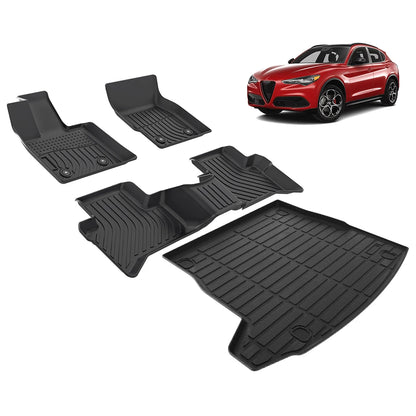 Alfa Romeo Stelvio Stelvio Quadrifoglio 2018-2024 Car Floor Mats TPE Custom wholesale