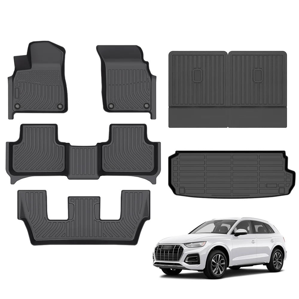 Audi Q7 2020-2025 Floor Mats TPE Custom wholesale