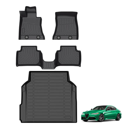 Alfa Romeo Giulia Quadrifoglio 2017-2024 Floor Mats TPE Custom Wholesale