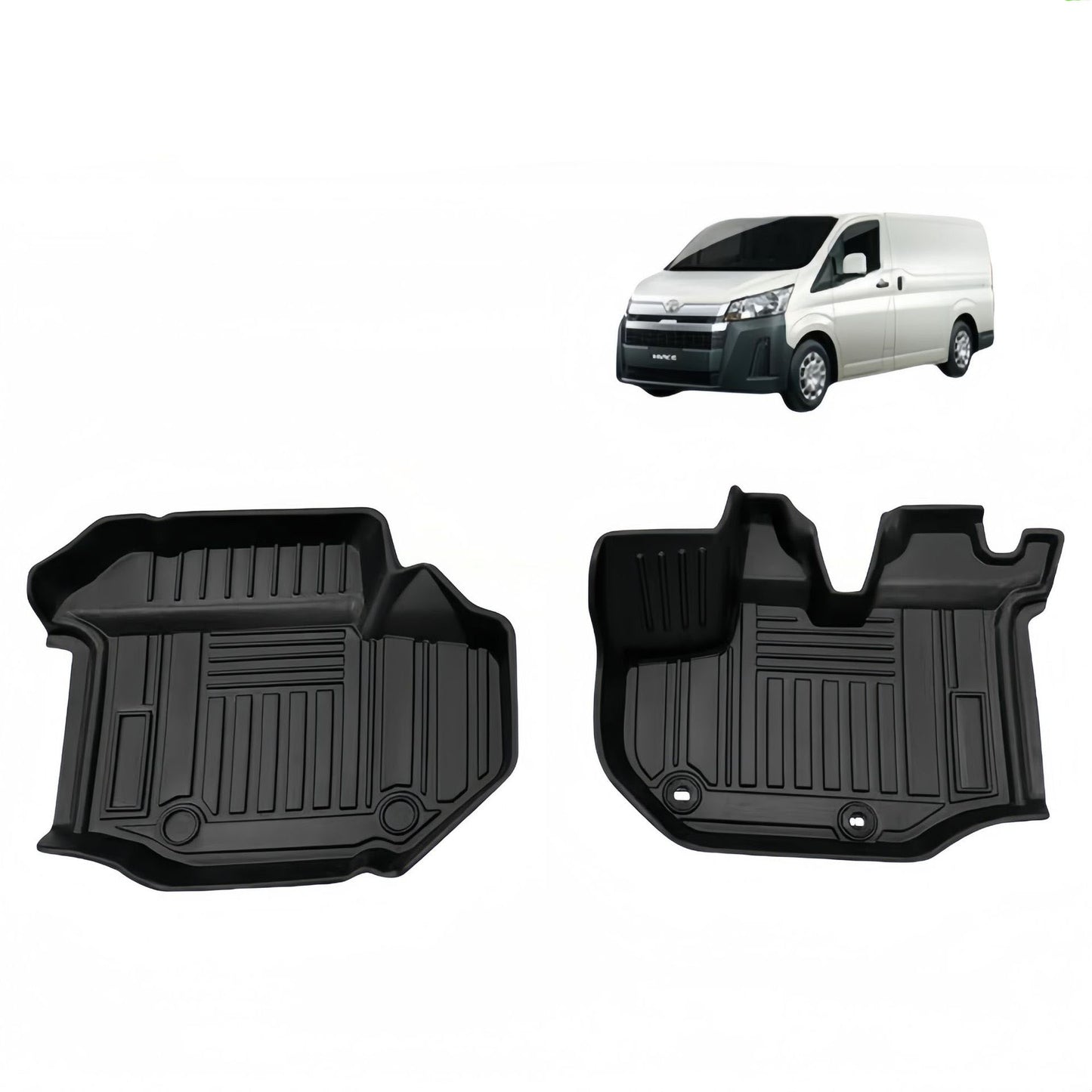 TPE Car Floor Mats For 2011-2017 HIACE 200Wide body Rubber Floor
