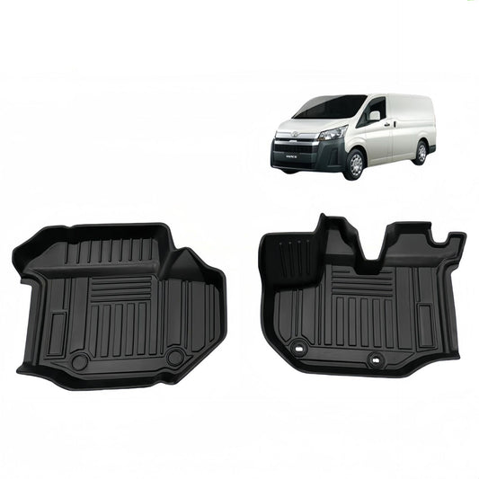 TPE Car Floor Mats For 2011-2017 HIACE 200Wide body Rubber Floor