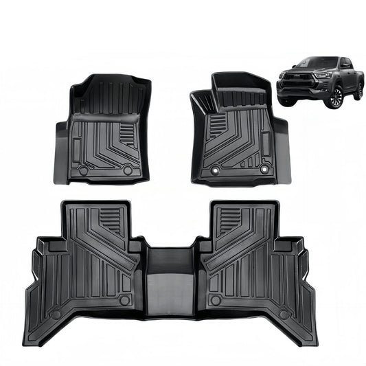 Toyota Hilux Revo RHD 2015 TPE Car Floor Mat/Rubber Carpet
