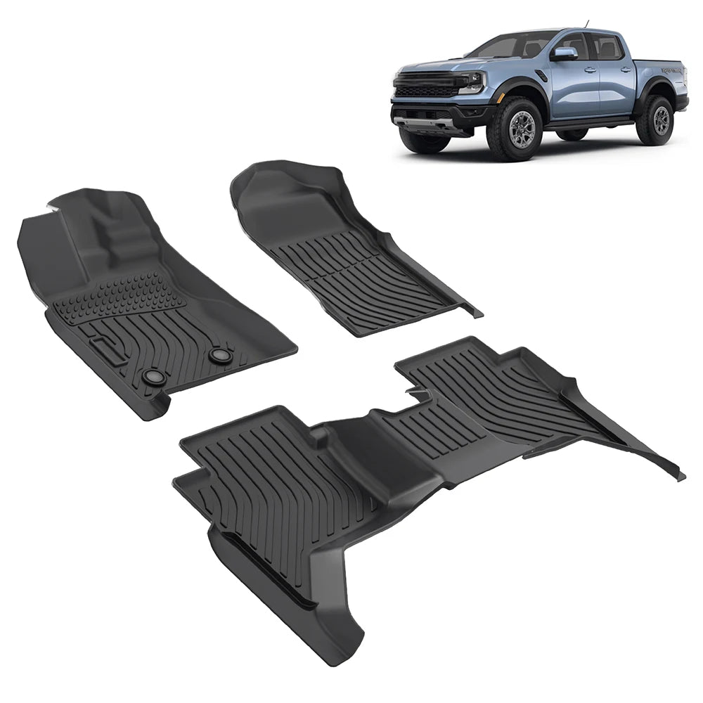 Ford Ranger Supercrew 2024-2025 T7 Car Floor Mats Custom wholesale