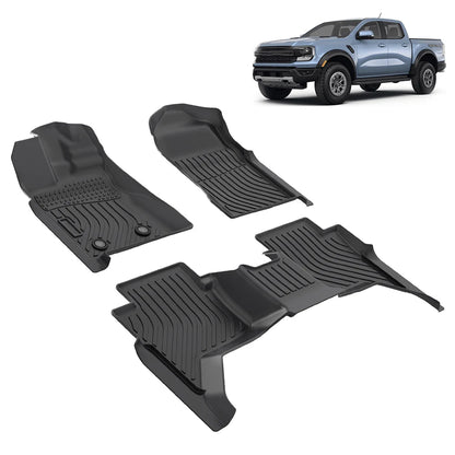 Ford Ranger Supercrew 2024-2025 T7 Car Floor Mats Custom wholesale