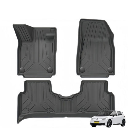 For 21-25 Volkswage ID.3 TPE 3D Car Floor Mat/Rear Trunk Mat