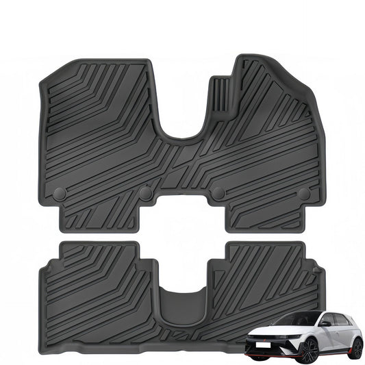 For 2022- 2025 Hyundai IONIQ 5 N RHD EV TPE Car Floor Mat/Rear Trunk Mat
