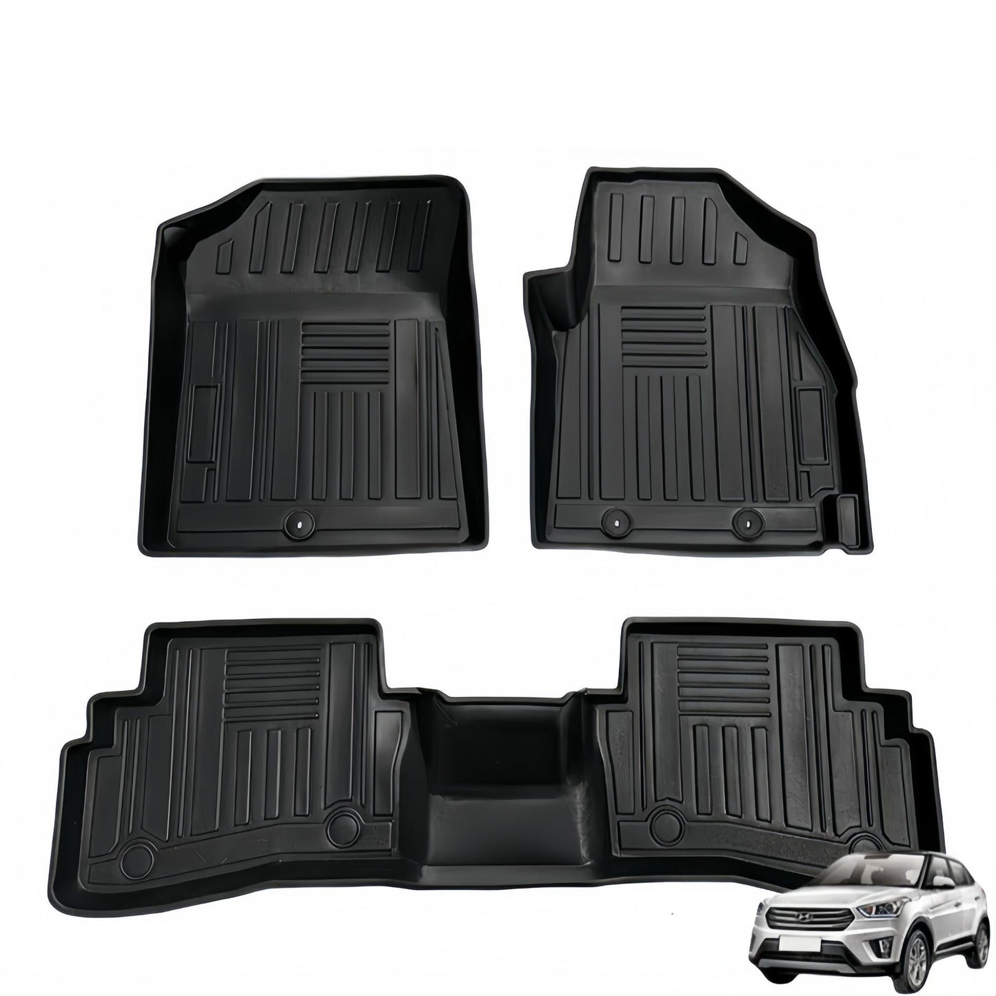 For 2014 Hyundai Creta IX25 RHD Waterproof Carpet TPE Car Floor Mat
