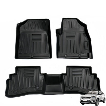 For 2014 Hyundai Creta IX25 RHD Waterproof Carpet TPE Car Floor Mat
