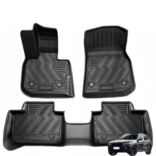 BMW IX3 2018-2024 TPE Car Floor Mat/Rear Trunk Mat