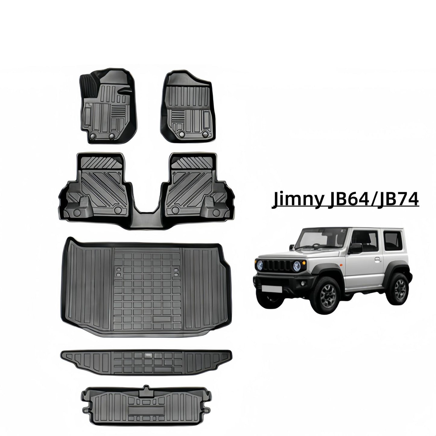 For 2019 SUZUKI JimnyJB64/JB74 TPE Car Floor Mat/Trunk Mat