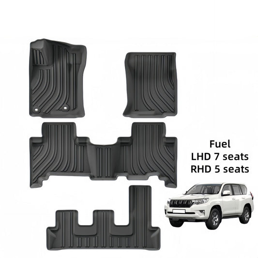 For 2010- 2023 Toyota Land Cruiser Prado LC150 TPE Car Floor Mat/Trunk Mat