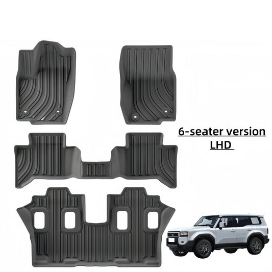 For 2024 Toyota  Land Cruiser LC250 TPE Car Floor Mat/Rear Trunk Mat
