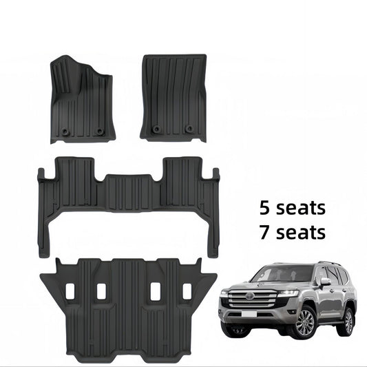 For 2022 Toyota Land Cruiser LC300 TPE Car Floor Mat/Rear Trunk Mat