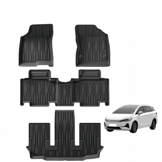 For 2024 BYD M6 RHD Luxury Car Carpet 3D TPE car floor mats