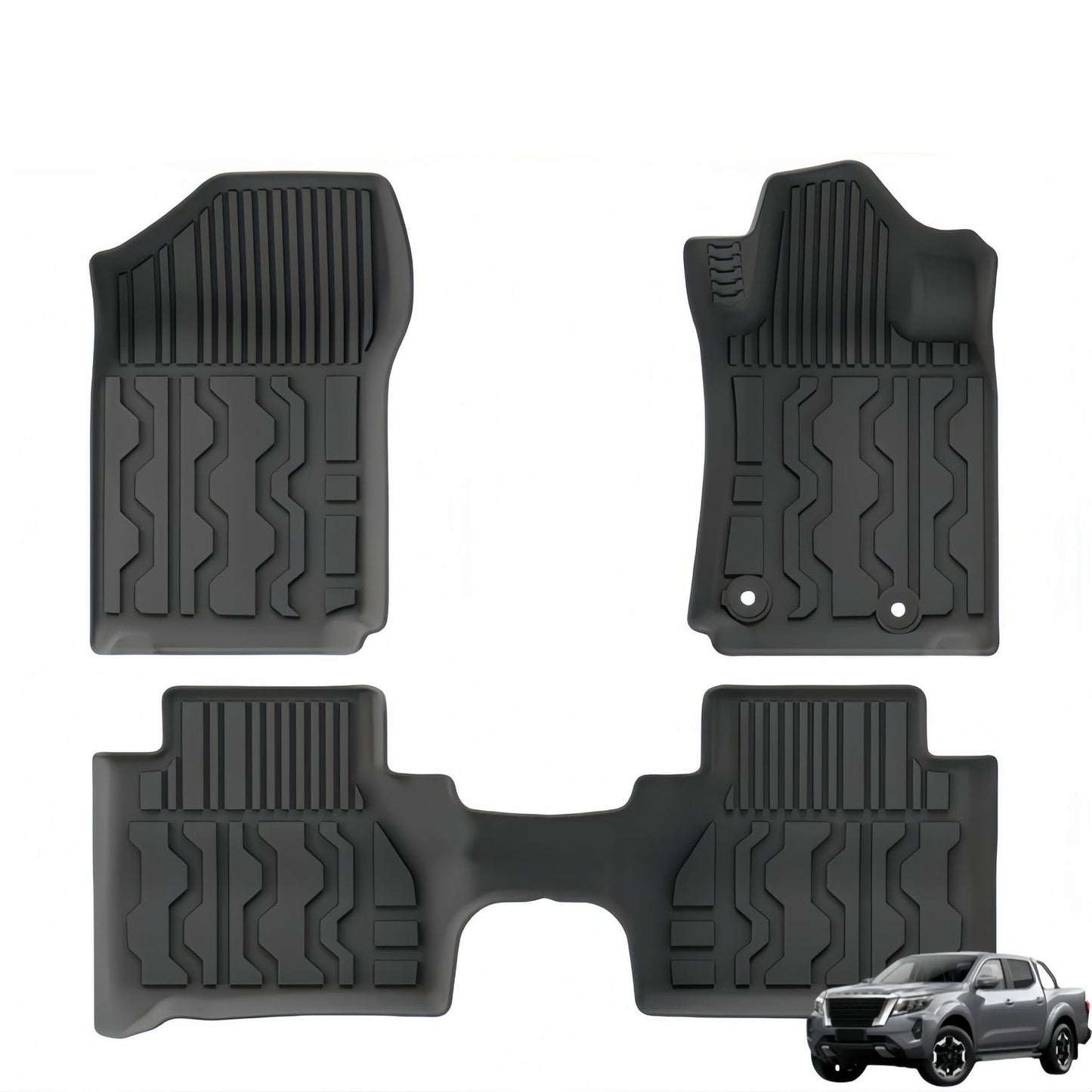 For 15-24 Nissan NAVARA NP300 four door RHD Fuel TPE Car Floor Mat