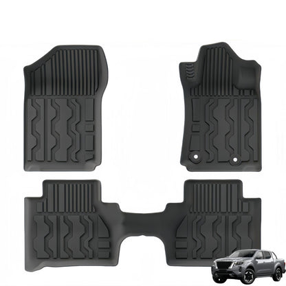For 15-24 Nissan NAVARA NP300 four door RHD Fuel TPE Car Floor Mat