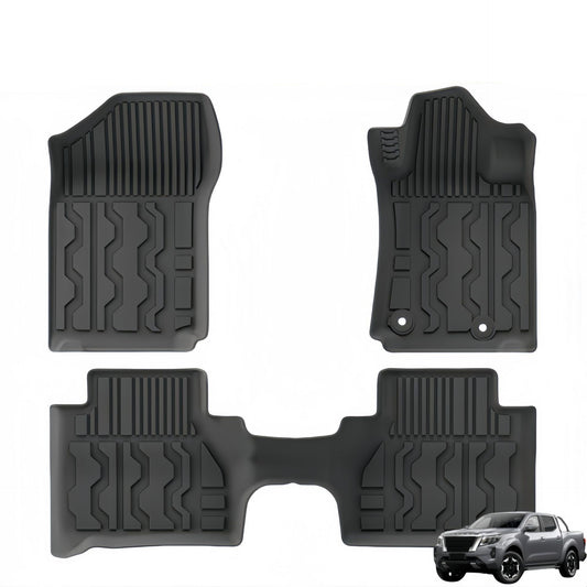 For 15-24 Nissan NAVARA NP300 four door RHD Fuel TPE Car Floor Mat