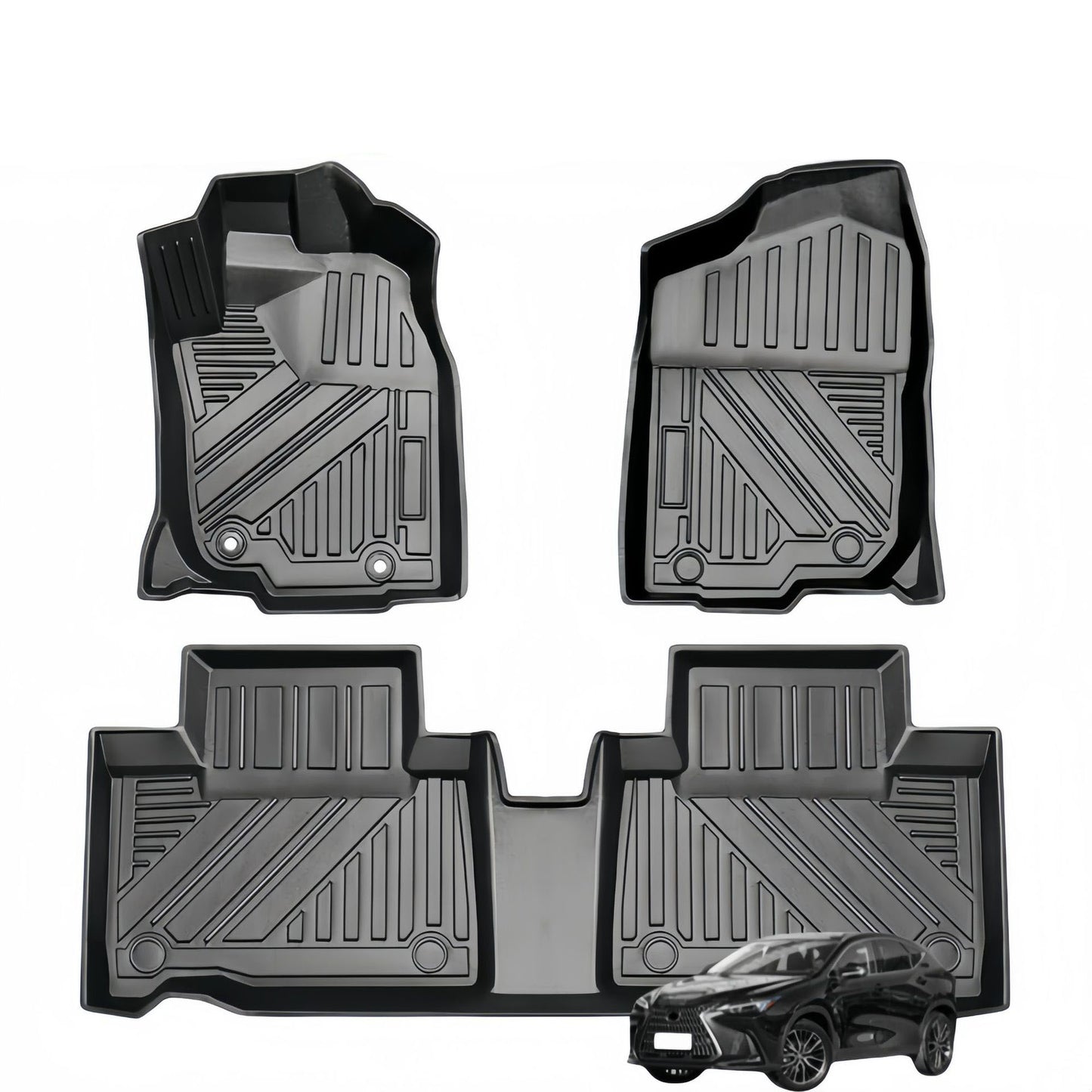 For 2014-2021 LEXUS NX NX200 NX300 LHD/RHD 3D TPE Car Floor Mat