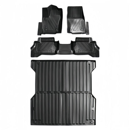 For 2016 Toyota TACOMA 3D TPE Car Floor Mat/Rear Bucket Mat