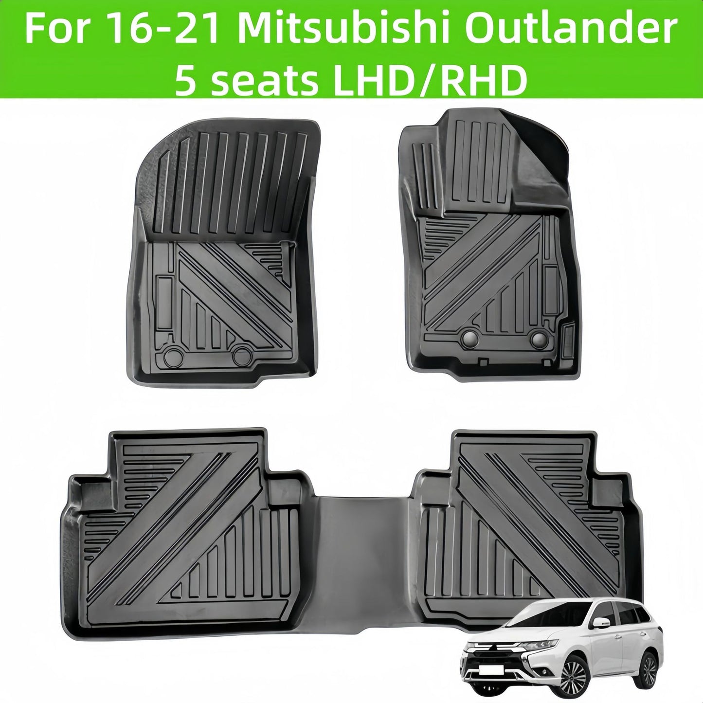 Mitsubishi Outlander LHD/RHD 2016-2021 TPE Car Floor Mat