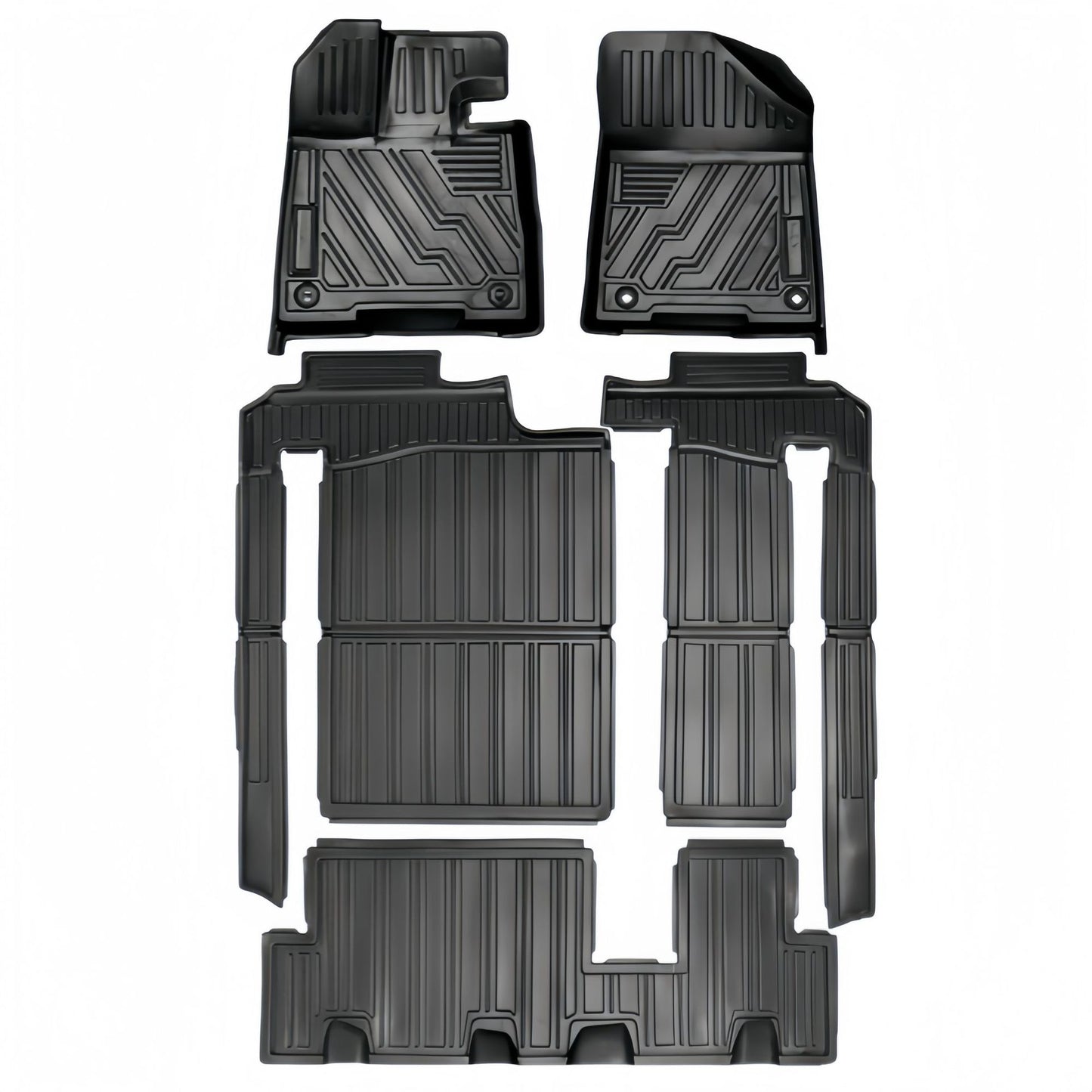 For 2021 Toyotia Sienna TPE 3D Car Floor Mat/Rear Trunk Mat