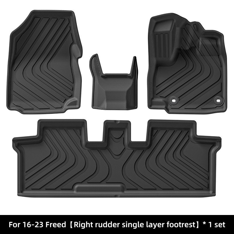 For 2016- 2024 Honda FREED RHD HEV/Fuel TPE Car Floor Mat/Rear Trunk Mat