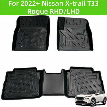 For 2022 Nissan X-trail T33/Rogue LHD/RHD TPE Durable Car Floor Mat