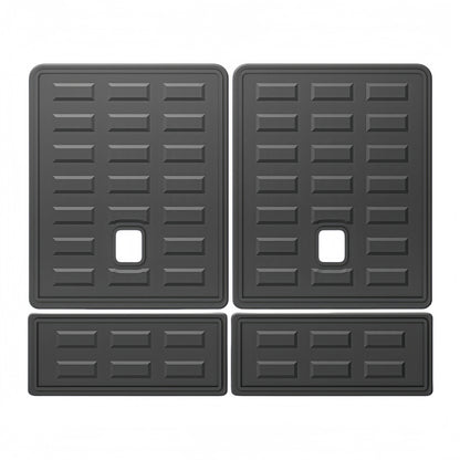 For 2021-2024 Jeep Grand Cherokee L TPE Car Floor Mat/Rear Trunk Mat