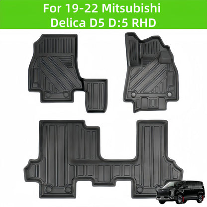 Mitsubishi Delica D5 D:5 RHD 2019-2022 TPE Car Floor Mat/Rear trunk Mat