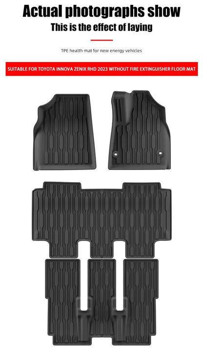 For 2023 Toyota Innova Zenix RHD Without Extinguisher TPE Car Floor Mat