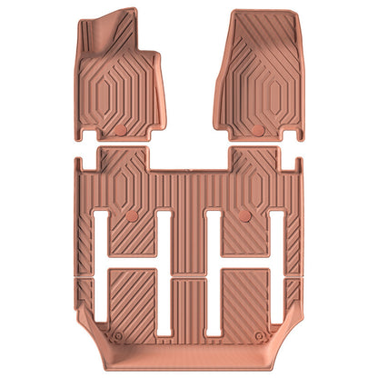 For 2024-2025 AITO M9/SERES 9 Orange TPE Car Floor Mat/Trunk Mat